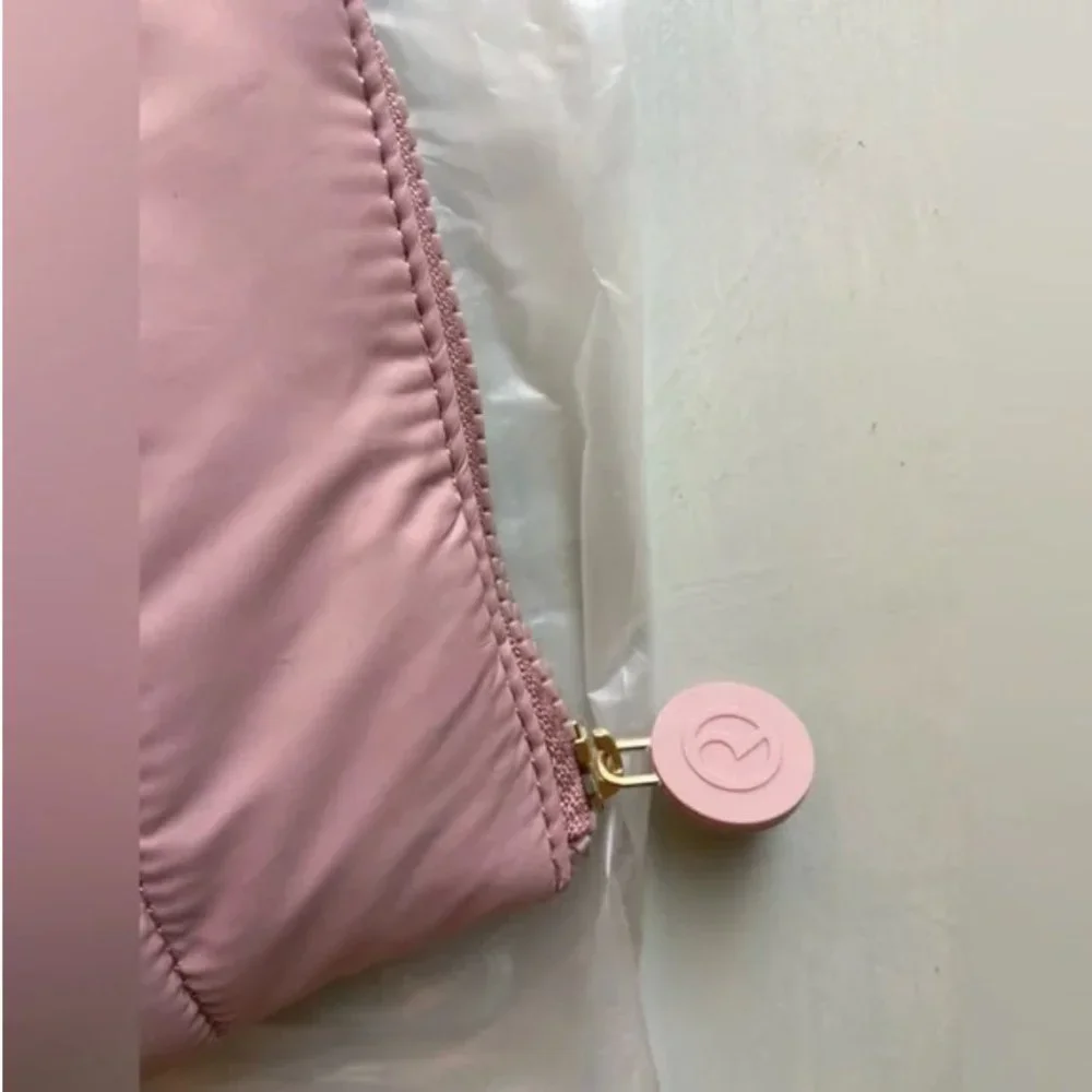 NWT Rare Beauty by Selena Gomez Puffy Makeup Bag in Mauve
